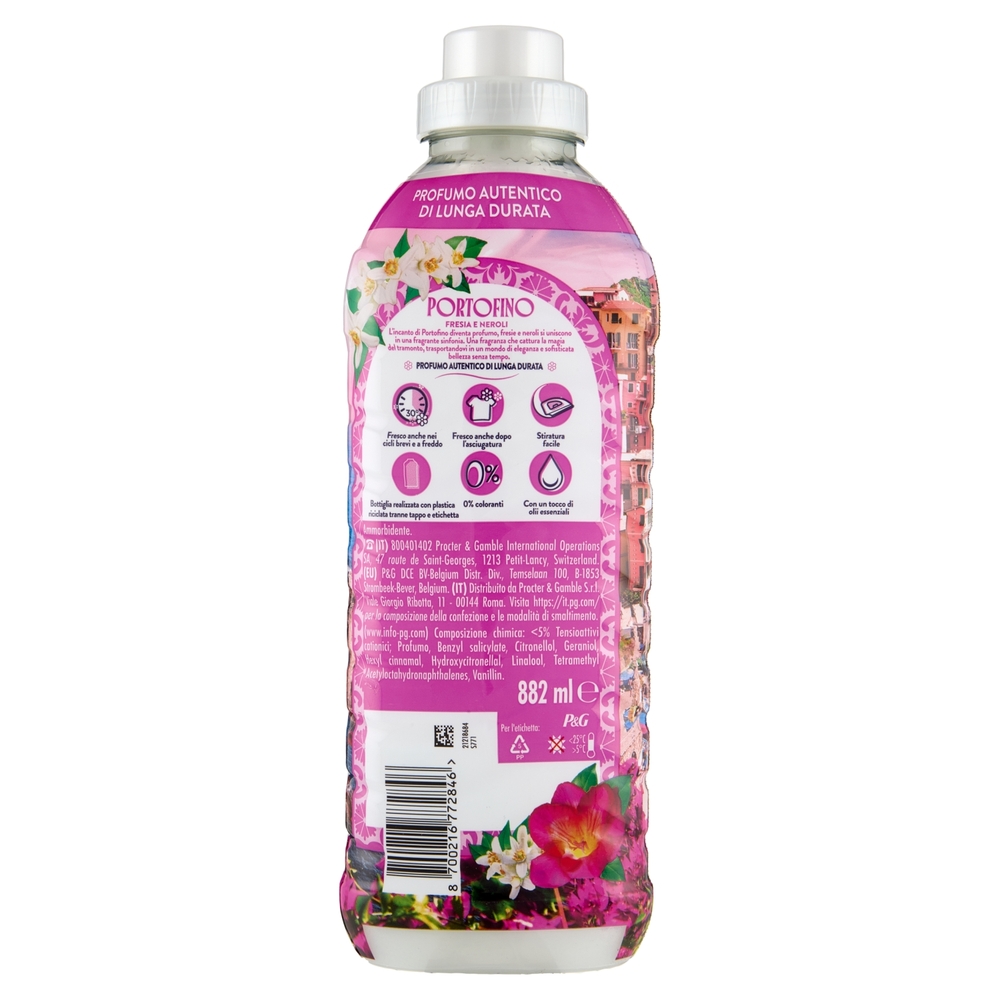 Lenor Essenze D'Italia Portofino Ammorbidente Concentrato Fresia e Neroli, 42 Lavaggi 882 ml